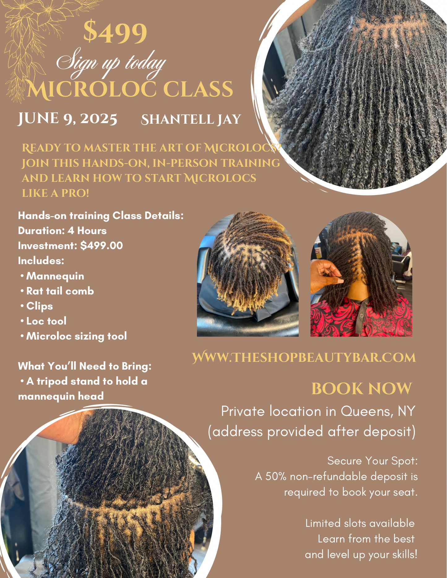 The Ultimate Microloc Class: June 9, 2025 Deposit